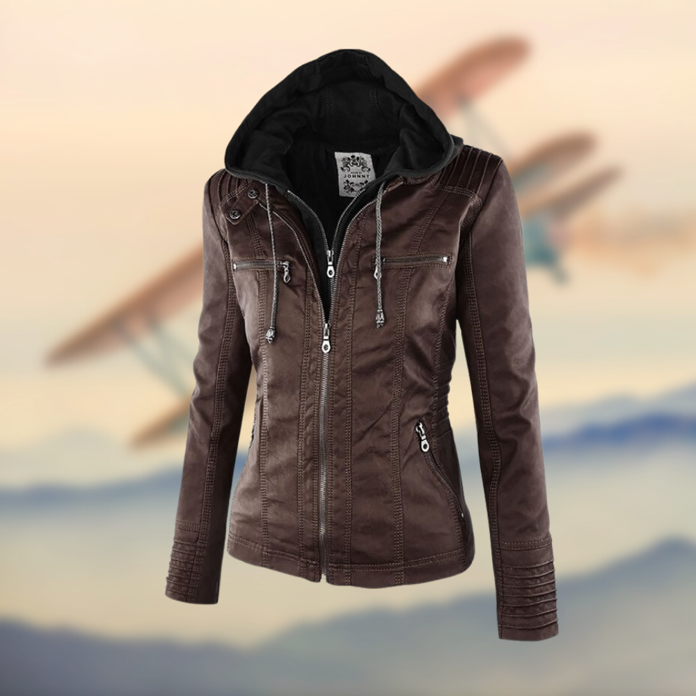 Philippa | Damen Einzigartige Lederjacke