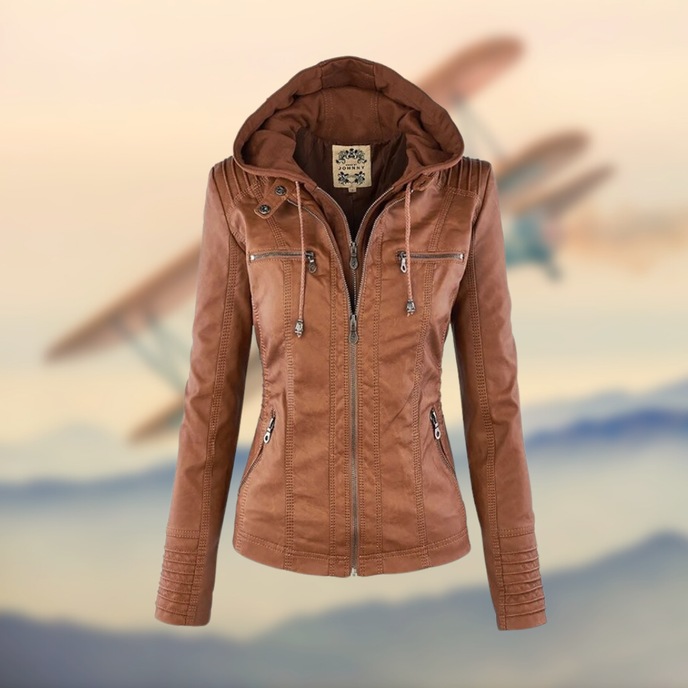 Philippa | Damen Einzigartige Lederjacke