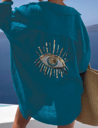 Miriam | Damen Hemd mit Nazar Auge