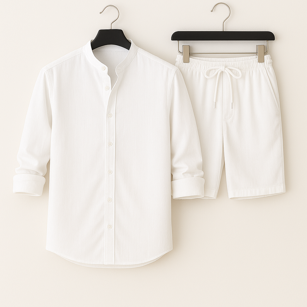 Entspanntes Herren Leinen Set