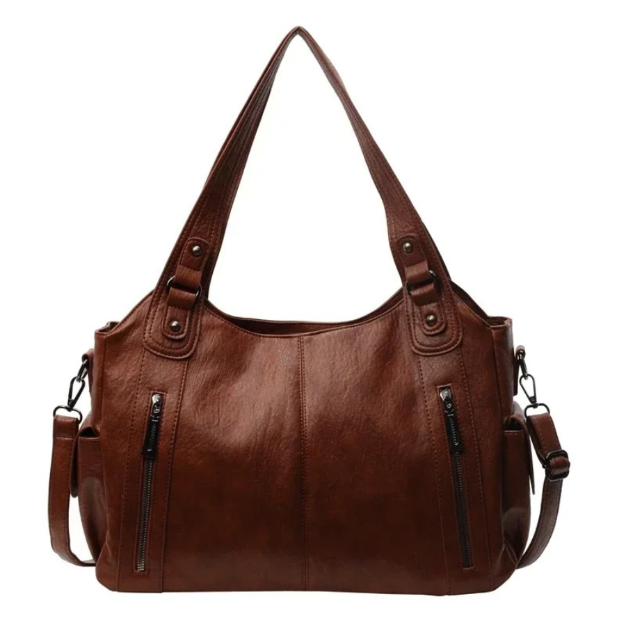 Elegante Damen-Schultertasche aus Leder