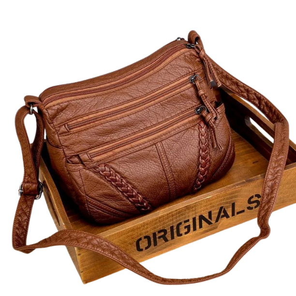 Elegante Damen Handtasche aus weichem Leder