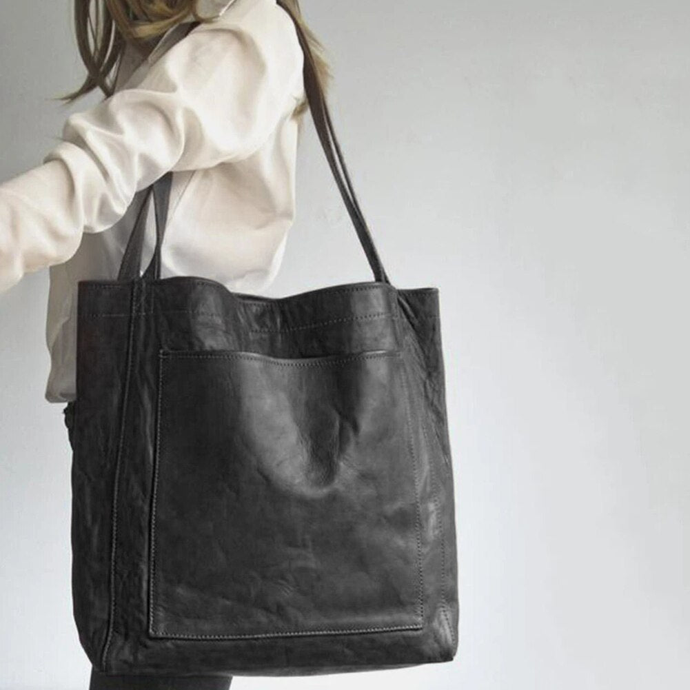 Elegante Damen Vintage Ledertasche