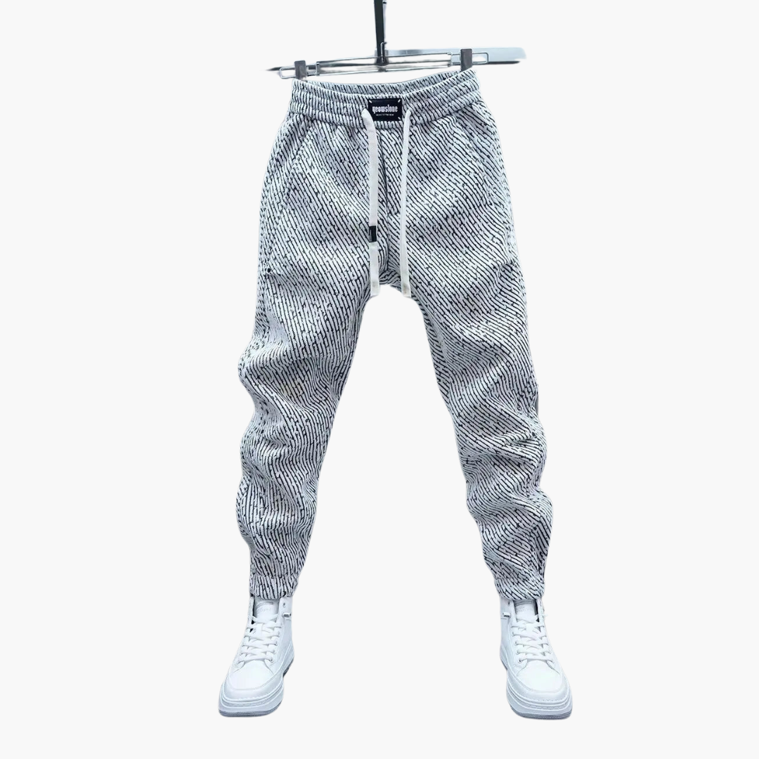 Gemusterte Herren Freizeithose