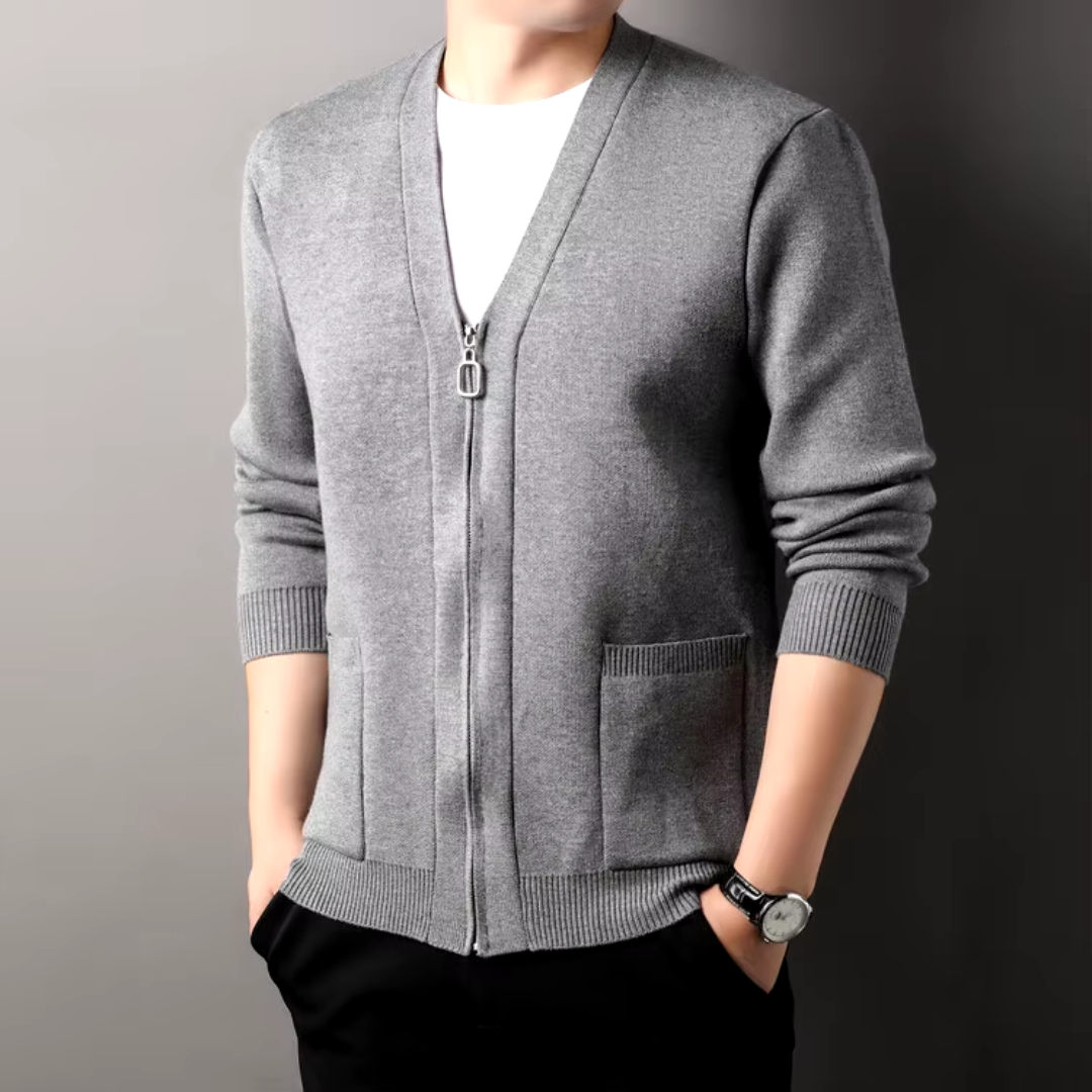 Klassischer Herren-Cardigan mit Knöpfen