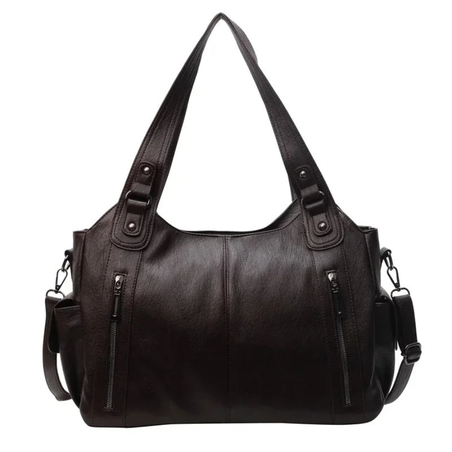 Elegante Damen-Schultertasche aus Leder