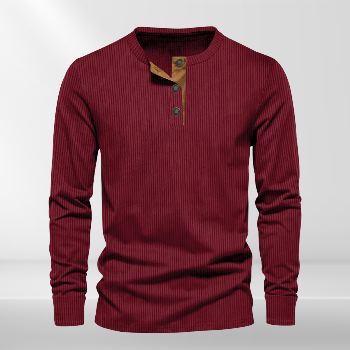 Gestreiftes Herren Langarmshirt