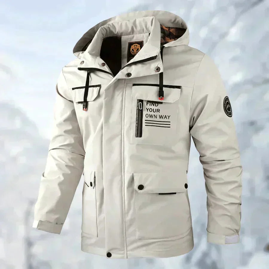 Wind- und wasserdichte Outdoor-Jacke für Herren - Bequem und funktional