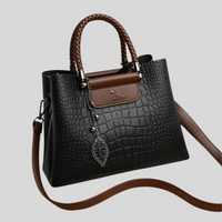 Elegante Damen Handtasche aus echtem Leder mit verstellbarem Schultergurt