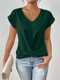 Lässiges Damen T-Shirt V-Ausschnitt Weich