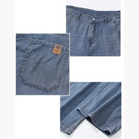 Hochwertige gerade Herrenjeans aus Denim