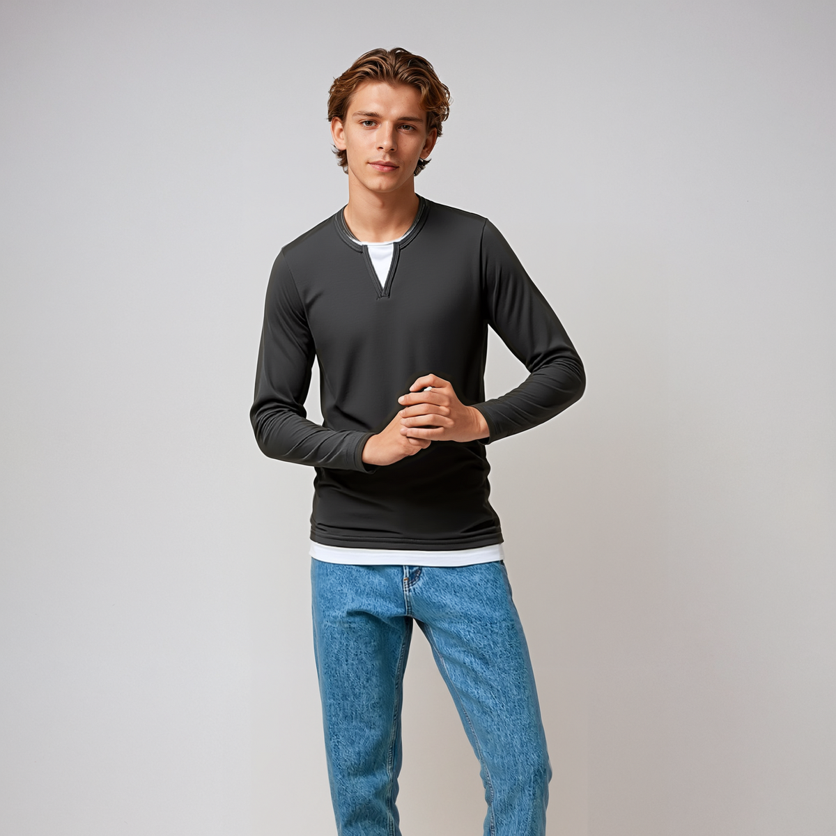 Herren Casual Strickpullover | Lässiger Schnitt