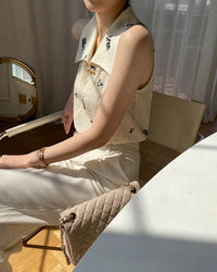 Elegante Vintage Damen Bluse