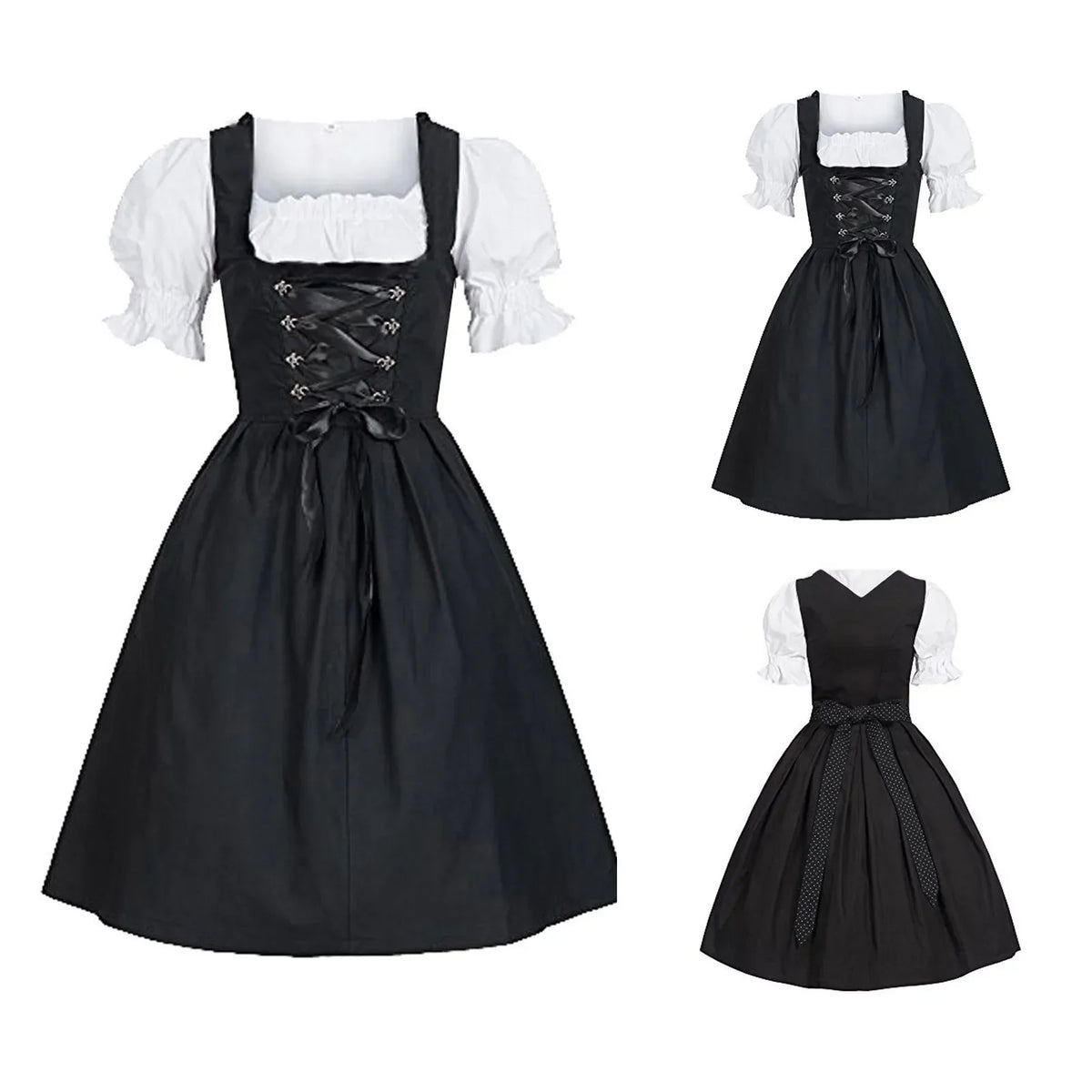 Trachtenkleid für Damen mit Schürze für bayerisches Oktoberfest