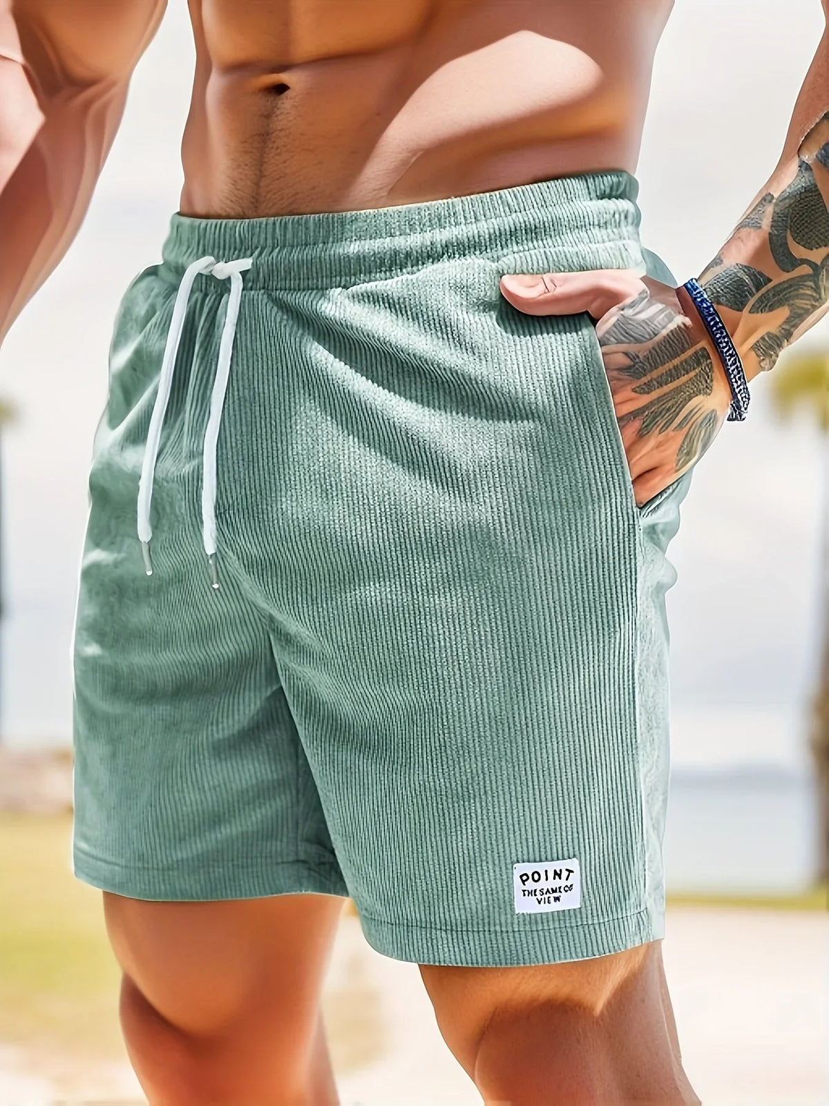 Davide | Herren Gestreifte Shorts