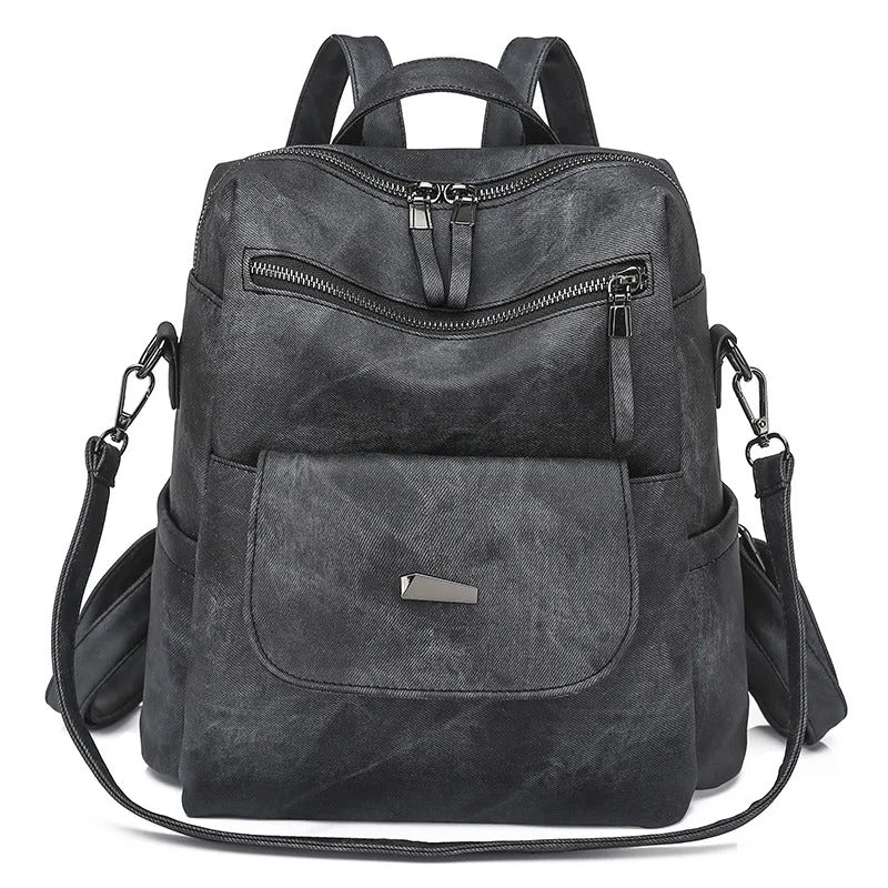 Eleganter Vegan Leder Damen Rucksack