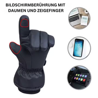 Beheizbare Winterhandschuhe mit Touchscreen-Funktion –