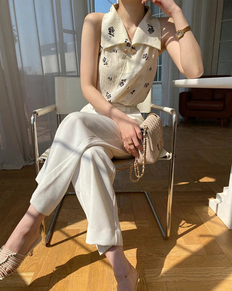 Elegante Vintage Damen Bluse