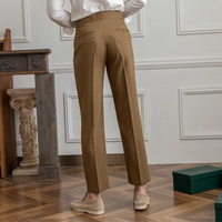 Herren Bundfaltenhose mit hohem Bund - Elegant & Zeitlos