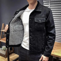 Gefütterte Denim-Jacke für Herren - Warm und Robust