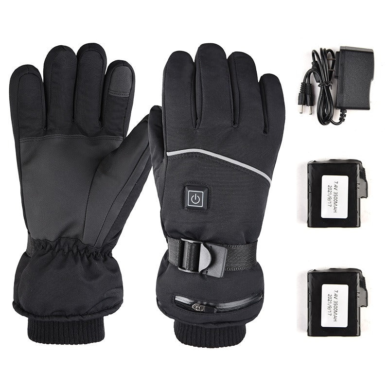 Beheizbare Winterhandschuhe mit Touchscreen-Funktion –