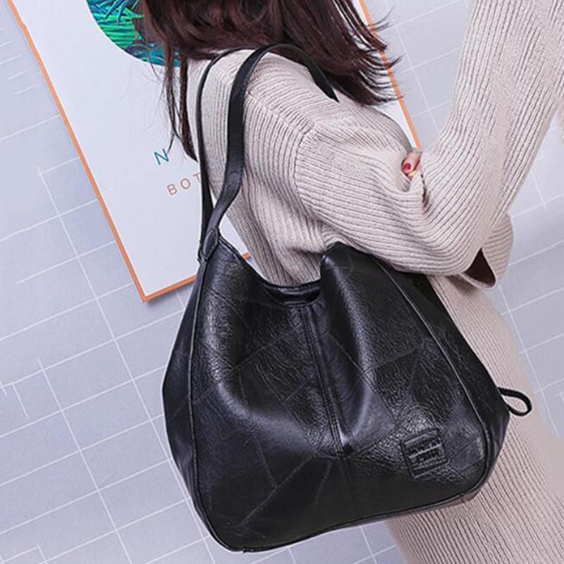 Vintage Leder Umhängetasche Damen Handtasche