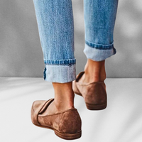 Spitze Wildleder Damen Loafer