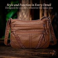 Elegante Damen Handtasche aus weichem Leder