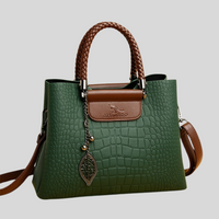 Elegante Damen Handtasche aus echtem Leder mit verstellbarem Schultergurt