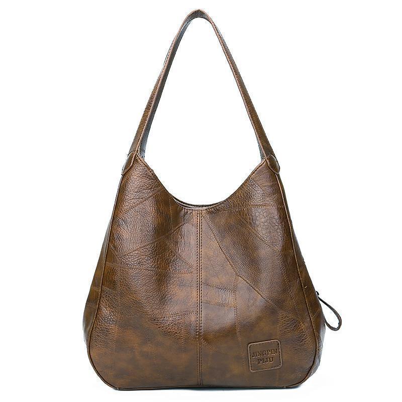 Vintage Leder Umhängetasche Damen Handtasche