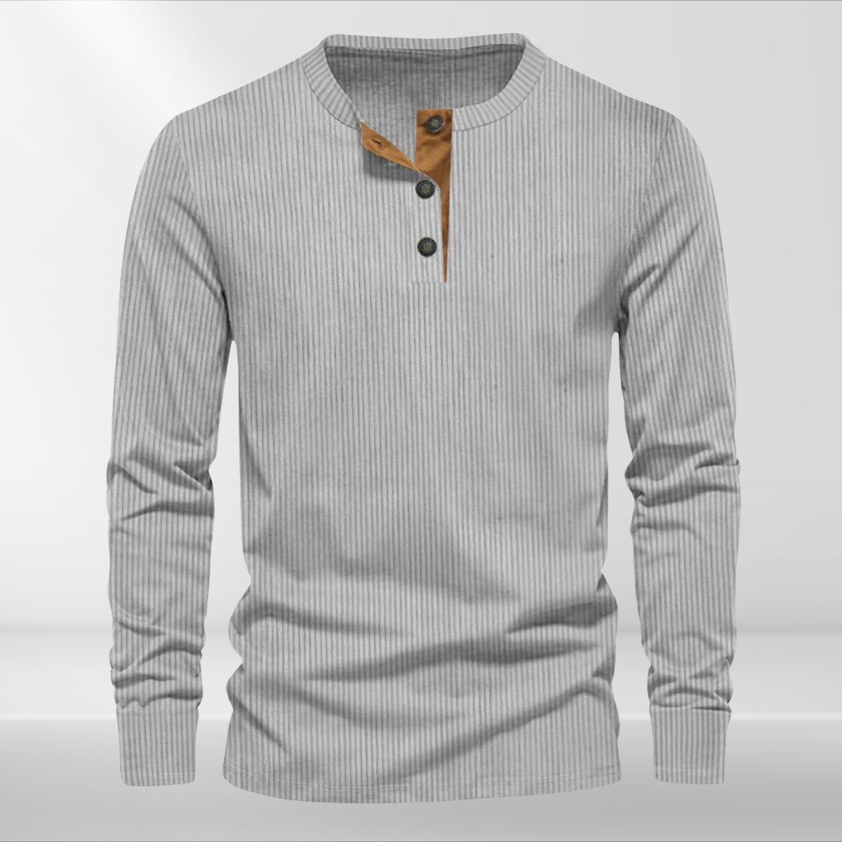 Gestreiftes Herren Langarmshirt