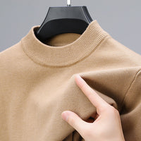 Hochwertiger Herren-Kaschmir-Pullover mit elegantem Saum