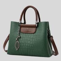 Elegante Damen Handtasche aus echtem Leder mit verstellbarem Schultergurt