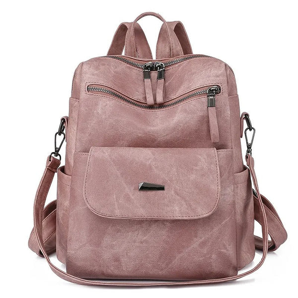 Eleganter Vegan Leder Damen Rucksack