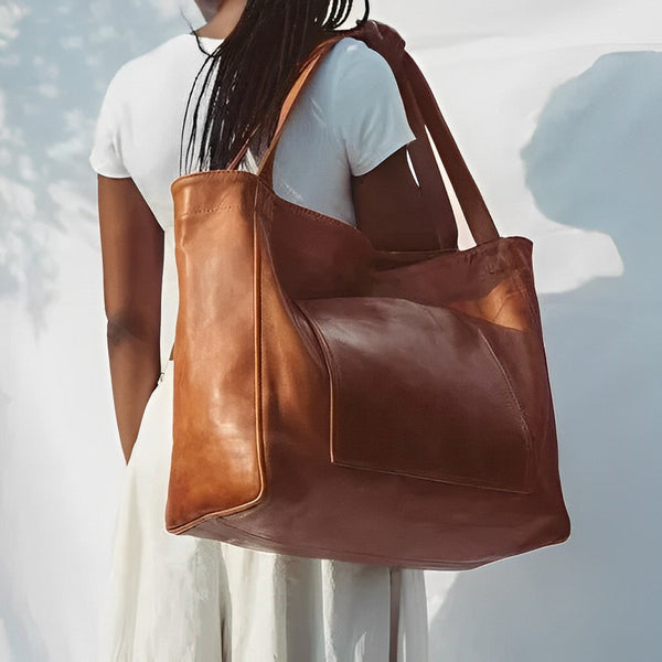 Elegante Vintage Damen Handtasche aus Eco-Leder
