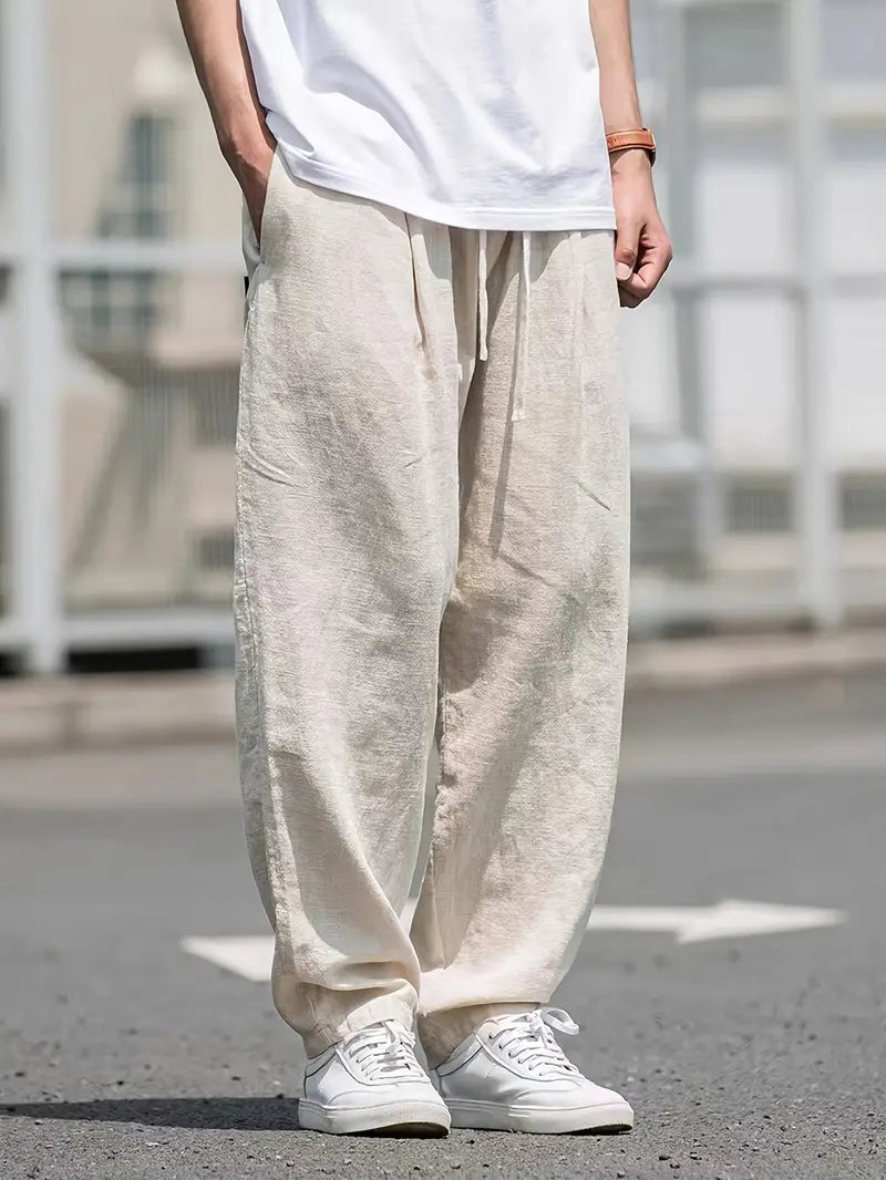 Baggy Leinenhose für Herren