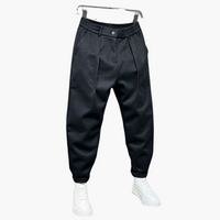 Elegante Melierte Herren Stoffhose
