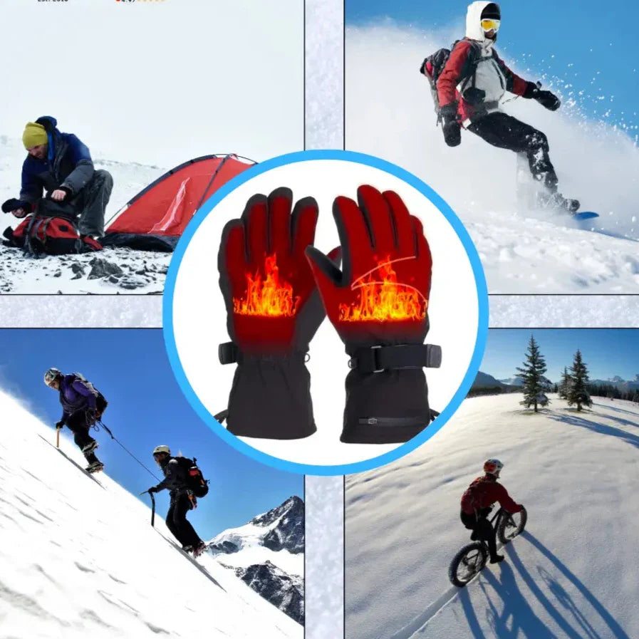 Beheizbare Winterhandschuhe mit Touchscreen-Funktion –