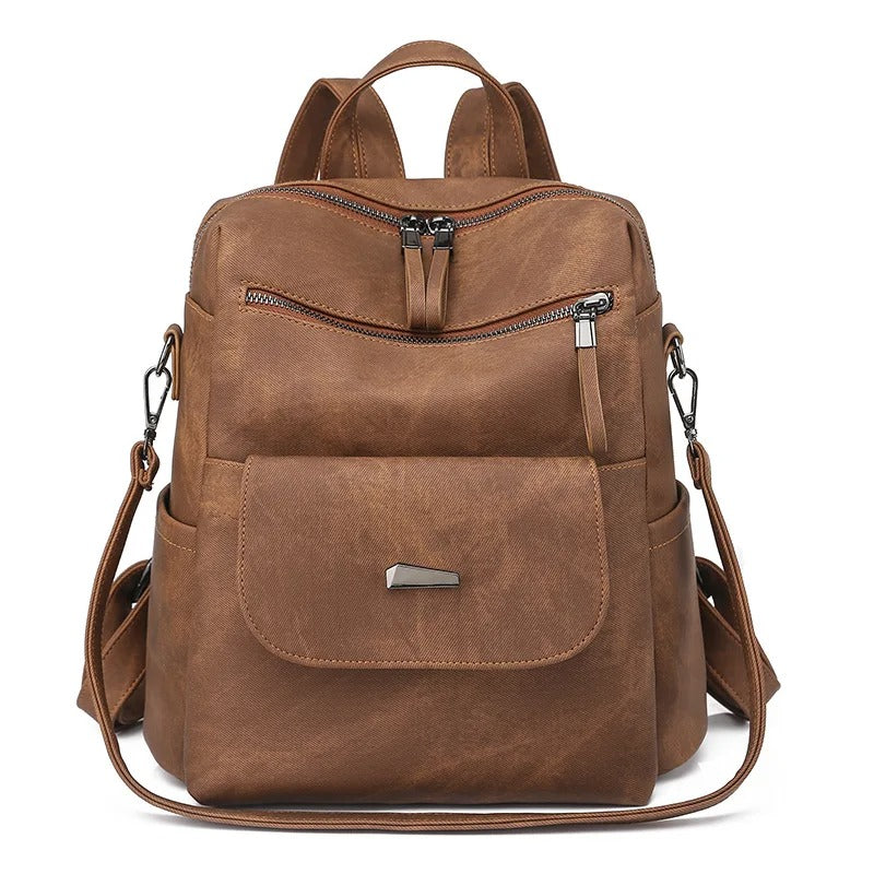 Eleganter Vegan Leder Damen Rucksack