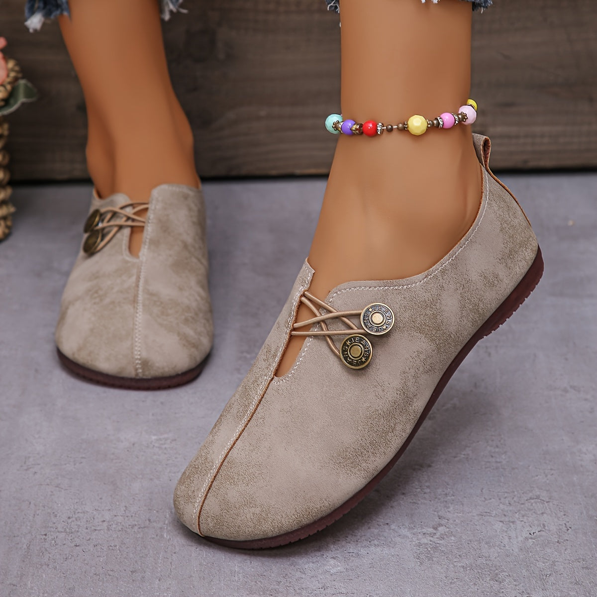 Elegante Damen Wildleder Loafer
