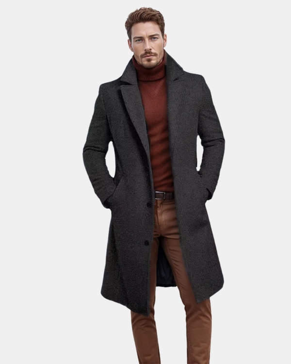 Klassischer Herren Trenchcoat aus Baumwolle