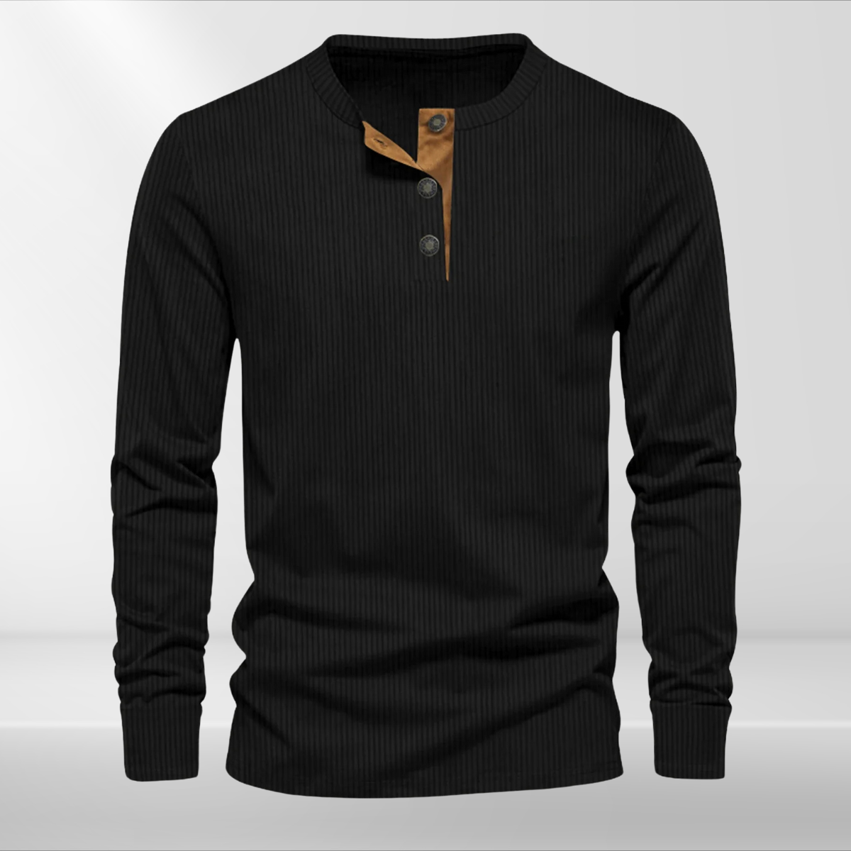 Gestreiftes Herren Langarmshirt