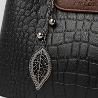 Elegante Damen Handtasche aus echtem Leder mit verstellbarem Schultergurt