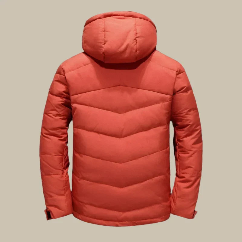 Wasserdichte Herren-Winterjacke mit Kapuze