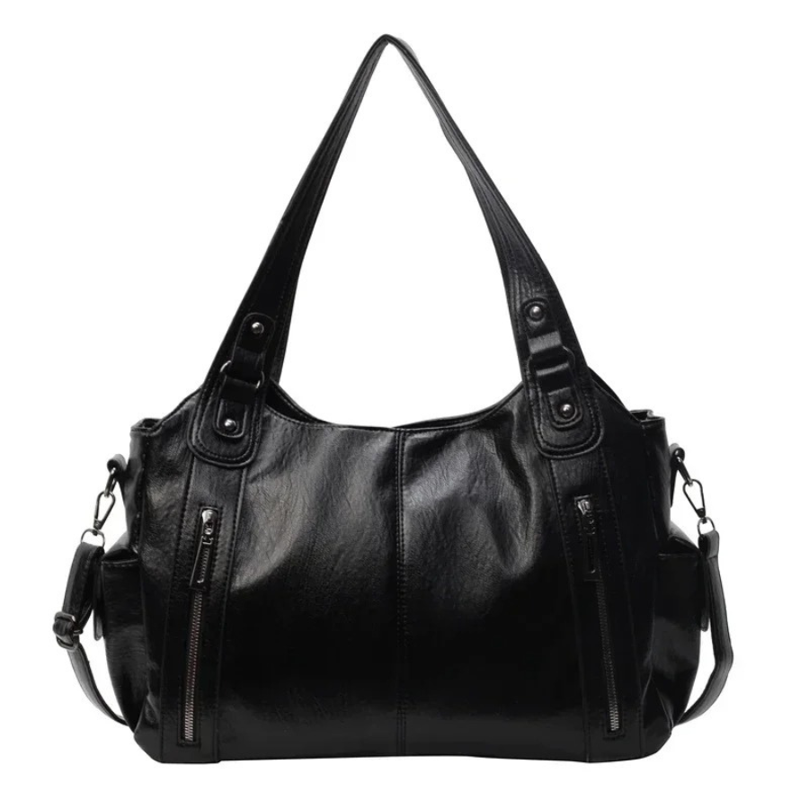 Elegante Damen-Schultertasche aus Leder