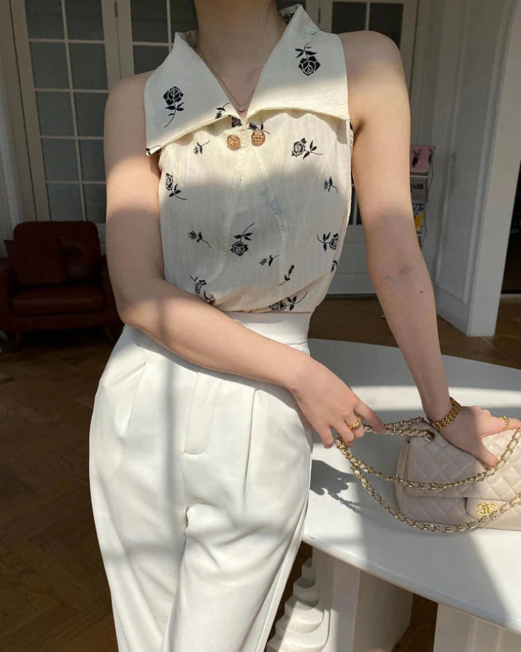 Elegante Vintage Damen Bluse