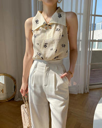 Elegante Vintage Damen Bluse