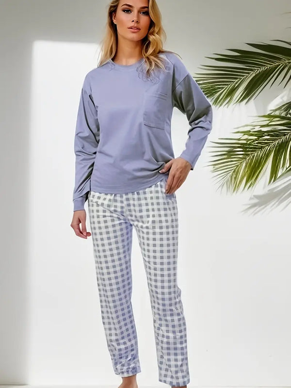 Bequemes Damen-Pyjama-Set in versch. Farben