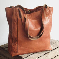 Elegante Damen Vintage Ledertasche