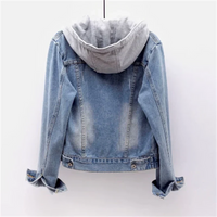 Damen Jacke aus Denim mit abnehmbarer Kapuze